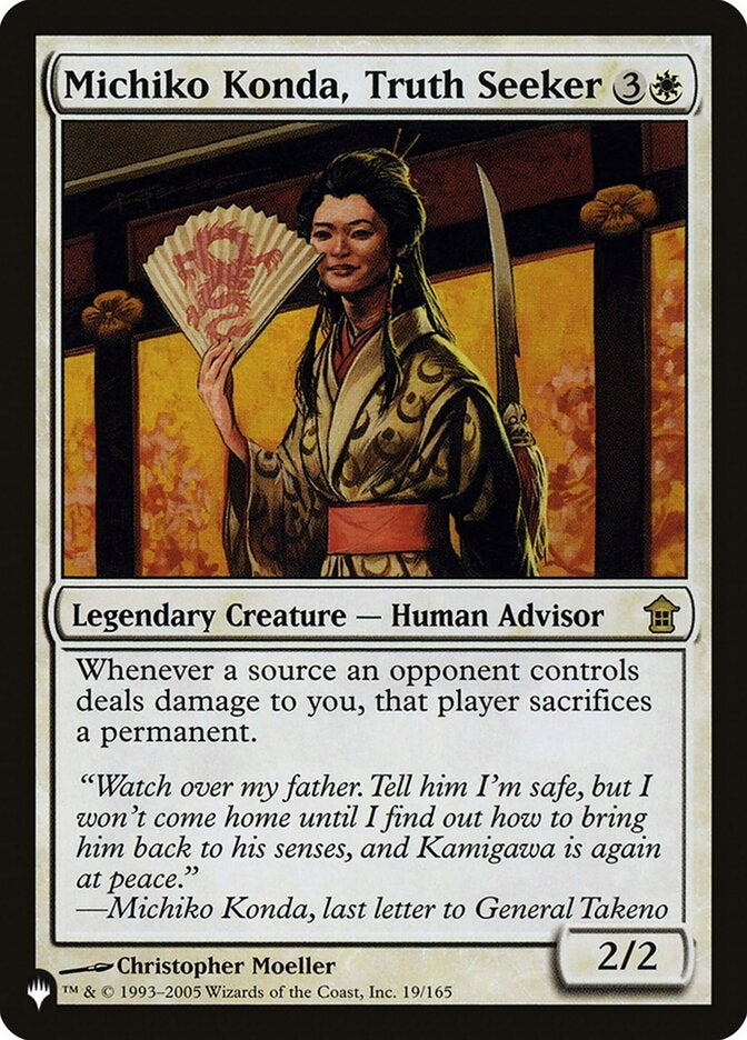 Michiko Konda, Truth Seeker (SOK-R-LIST)