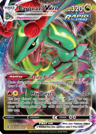 Rayquaza VMAX - 111/203 (SWSH07) Ultra Rare - Near Mint Holofoil