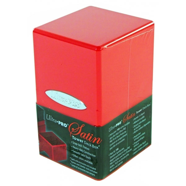 Ultra-PRO: Satin Tower Deck Box - Solid: Apple Red