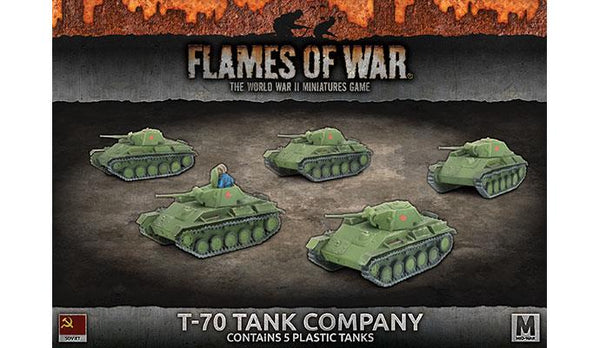 Flames of War: WWII: Soviet (SBX55) - T-70 Tank Company (Plastic) (Mid)