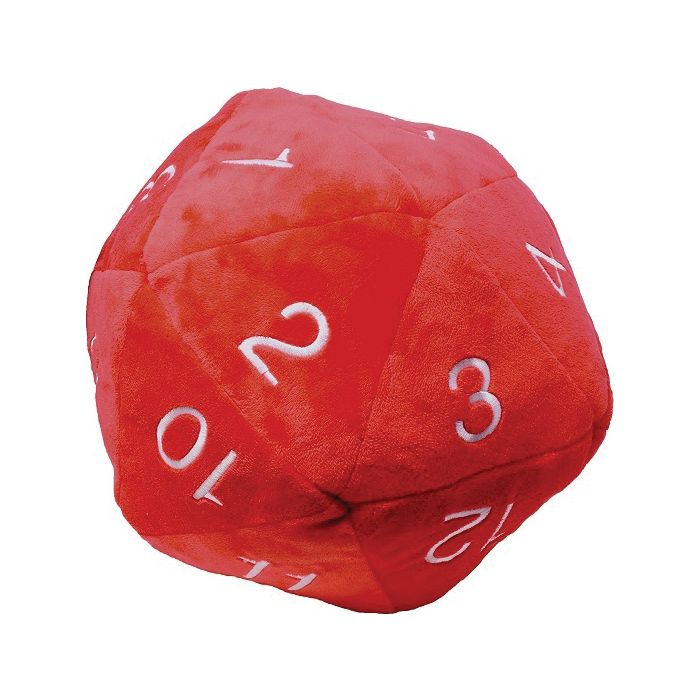 Ultra-PRO: Jumbo D20 Plush - Red with White
