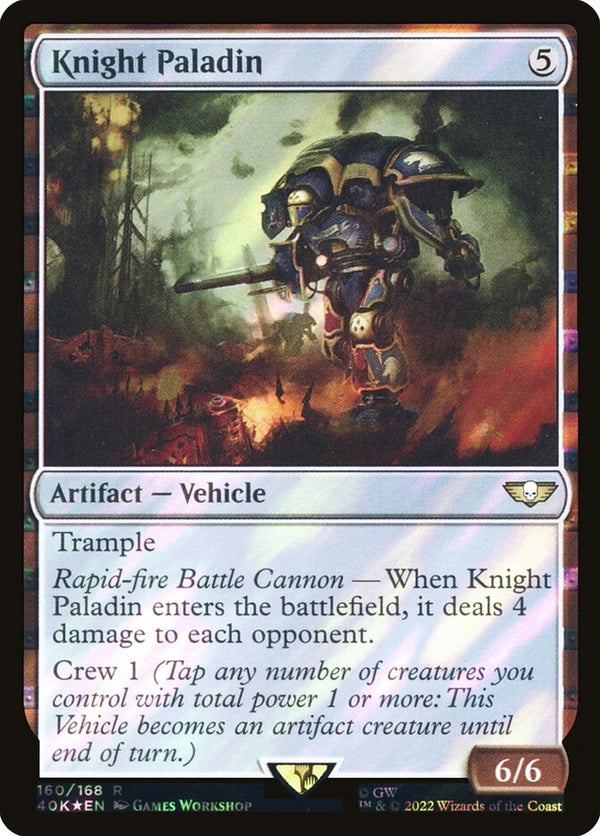 Knight Paladin [#160 Surge Foil] (40K-R-FOIL)