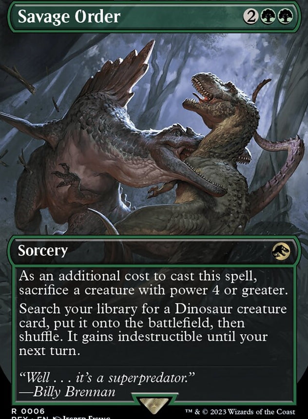 Savage Order [#0006 Borderless] (REX-R)