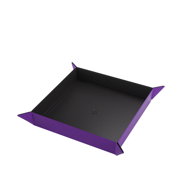 GameGenic: Magnetic Dice Tray - Square: Black & Purple