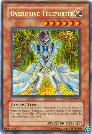 Overdrive Teleporter (CSOC-EN083) Secret Rare - Near Mint Unlimited