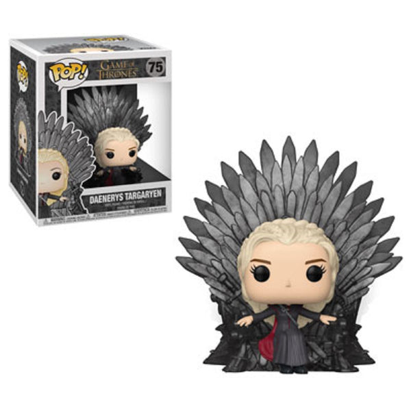 POP Figure Deluxe: Game of Thrones #0075 - Daenerys Targaryen (Iron Throne) DAMAGED BOX