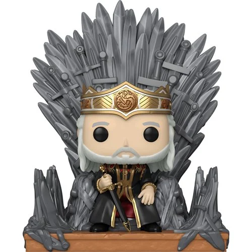 POP Figure Deluxe: House of Dragons #0012 - Viserys Targaryen on the Iron Throne
