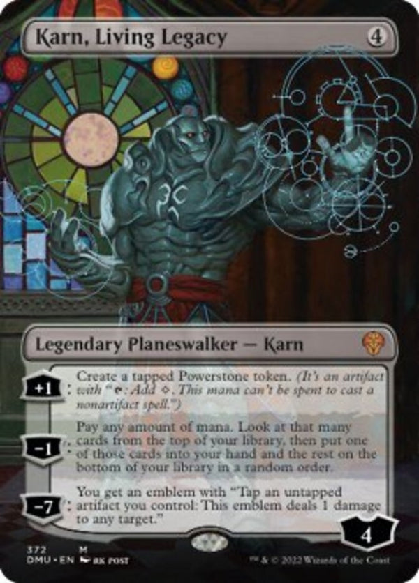 Karn, Living Legacy [#372 Borderless Planeswalkers] (DMU-M)