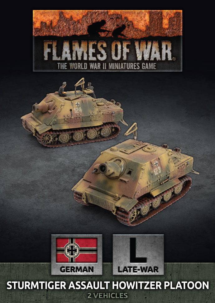 Flames of War: WWII: German (GBX184) - Sturmtiger Assault Howitzer Platoon (Late)