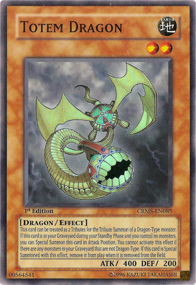 Totem Dragon (CRMS-EN085) Super Rare - Near Mint 1st Edition