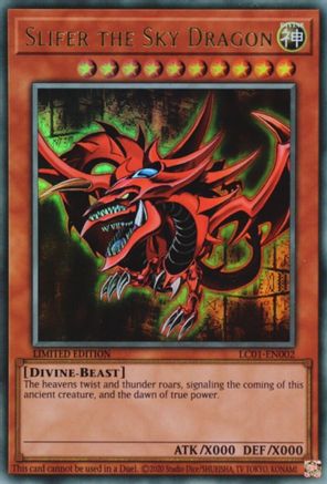 Slifer the Sky Dragon (25th Anniversary Edition) (LC01-EN002) Ultra Rare - Near Mint Limited