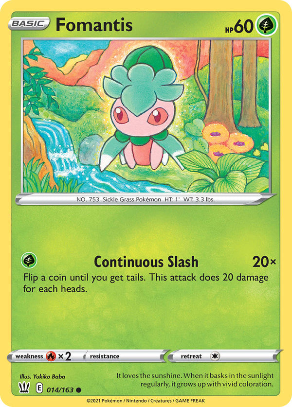 Fomantis - 014/163 (SWSH05) Common - Near Mint