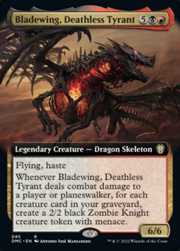 Bladewing, Deathless Tyrant [#085 Extended Art] (DMC-R)