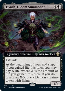 Tivash, Gloom Summoner [Extended Art] (C21-R)