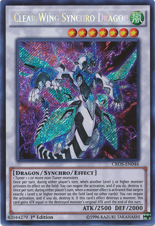 Clear Wing Synchro Dragon (CROS-EN046) Secret Rare - Near Mint 1st Edition