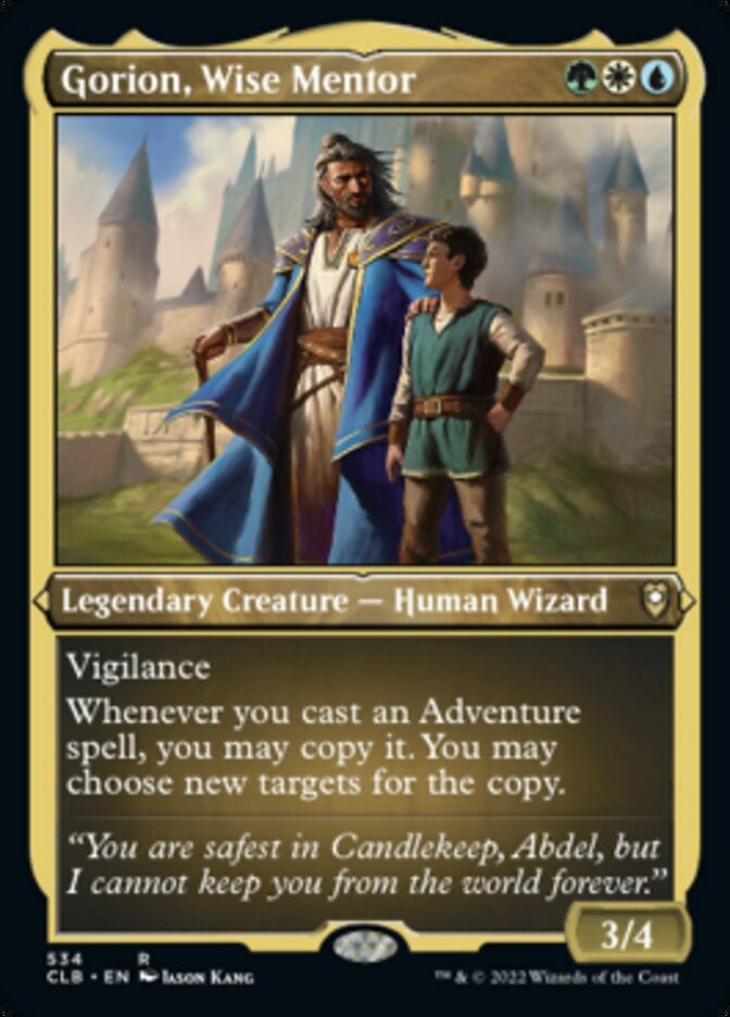 Gorion, Wise Mentor [#534 Etched Foil] (CLB-R)
