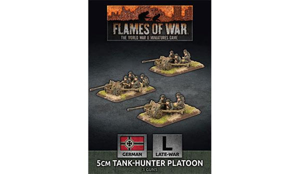 Flames of War: WWII: German (GBX144) - 5cm Tank Hunter Platoon (Plastic) (10/19/19)