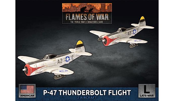 Flames of War: WWII: USA (UBX85) - P-47 Thunderbolt Fight Flight (1:144)