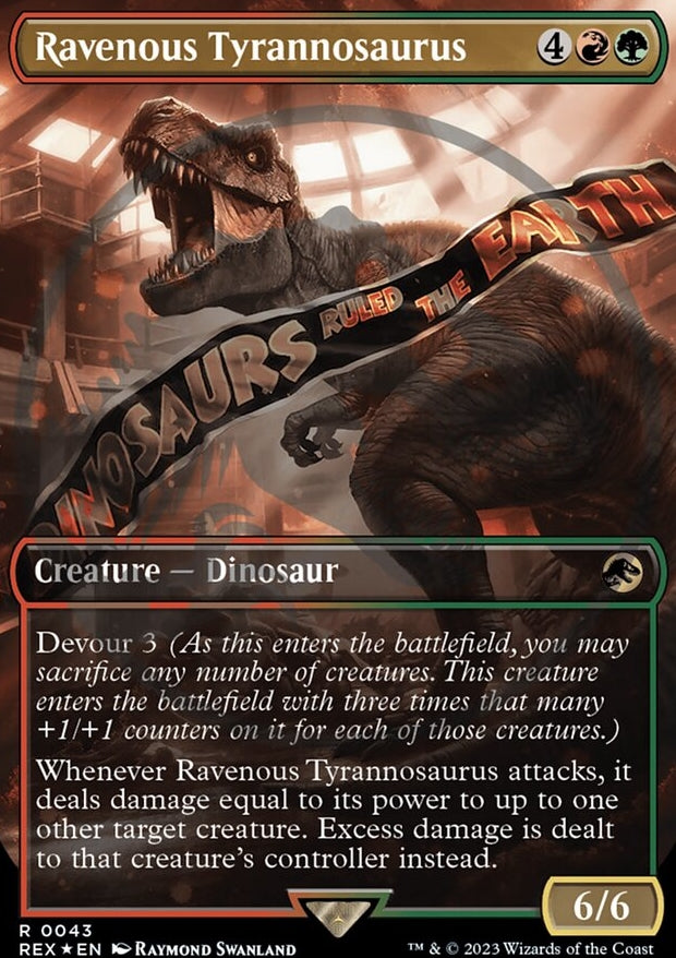 Ravenous Tyrannosaurus [#0043 Embossed Foil] (REX-R)