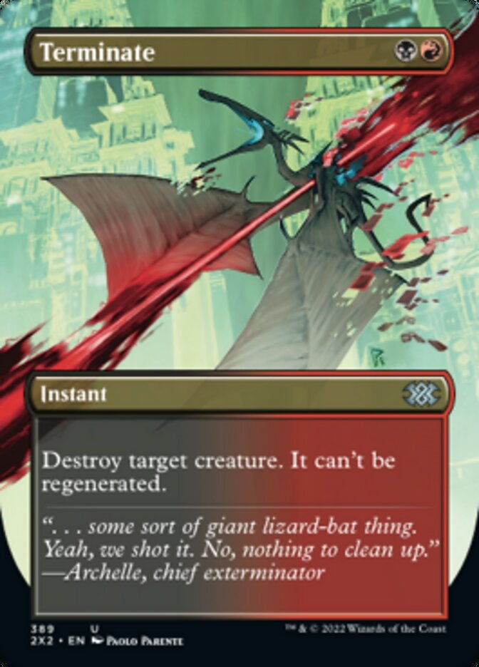 Terminate [#389 Alternate-Art Borderless] (2X2-U)