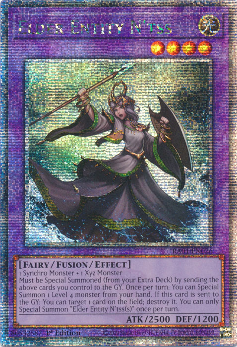 Elder Entity N'tss (RA01-EN026) Quarter Century Secret Rare - Near Mint 1st Edition