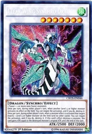 Clear Wing Synchro Dragon (CROS-EN046) Secret Rare - Near Mint Unlimited