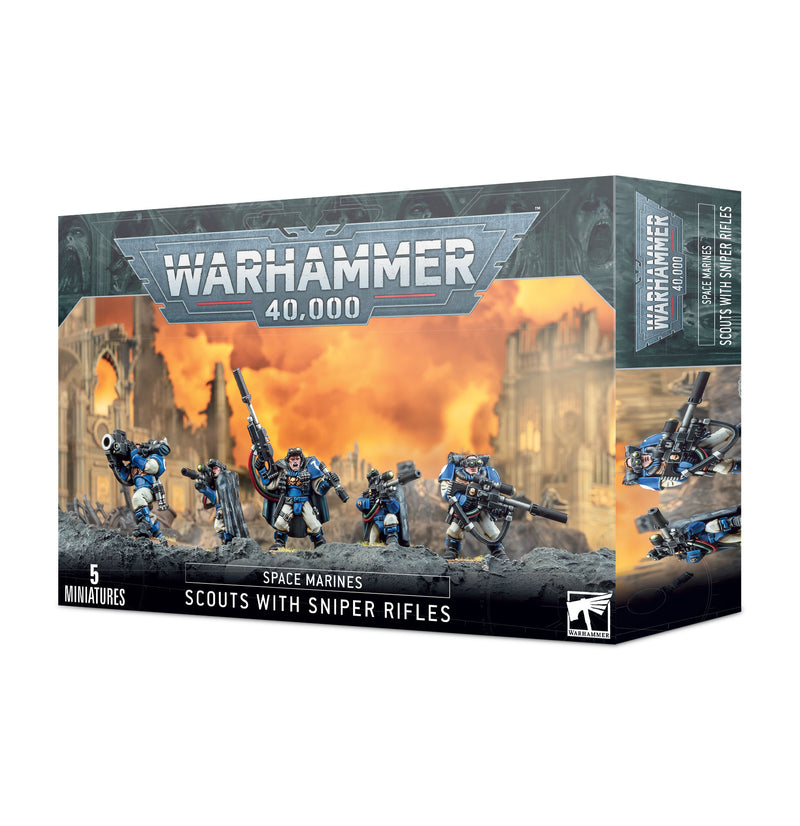 40K: Adeptus Astartes: Space Marines - Scouts with Sniper Rifles (OOP)