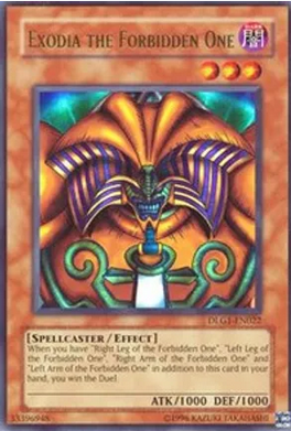 Exodia the Forbidden One (DLG1-EN022) Moderately Played