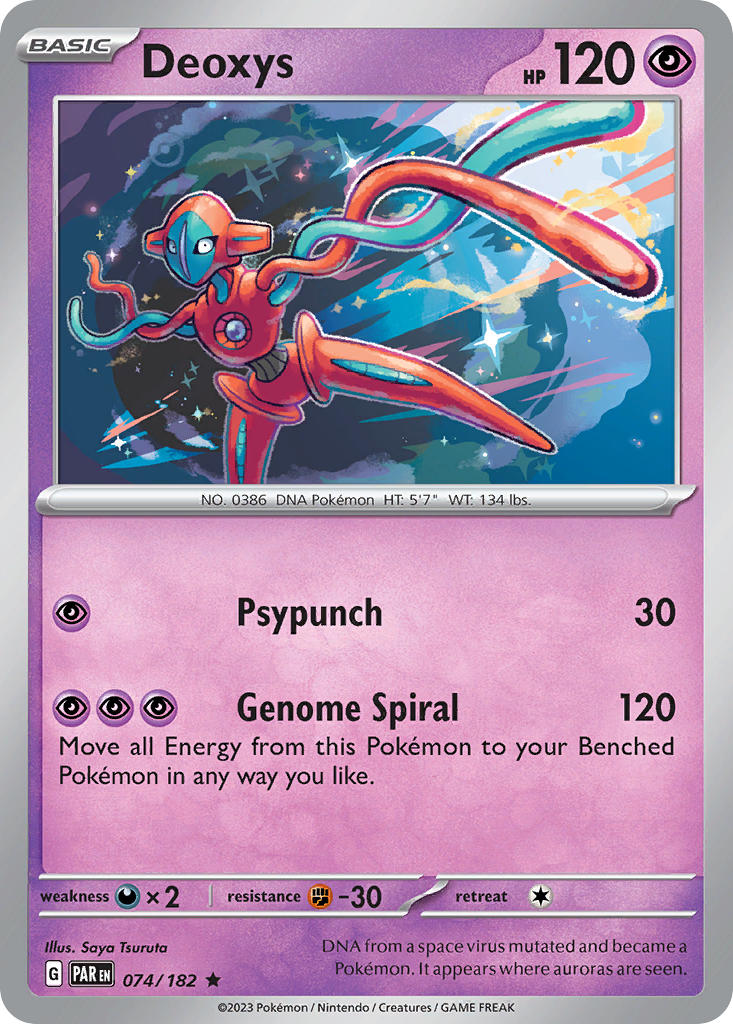 Deoxys - 074/182 (PAR) Rare - Near Mint Holofoil