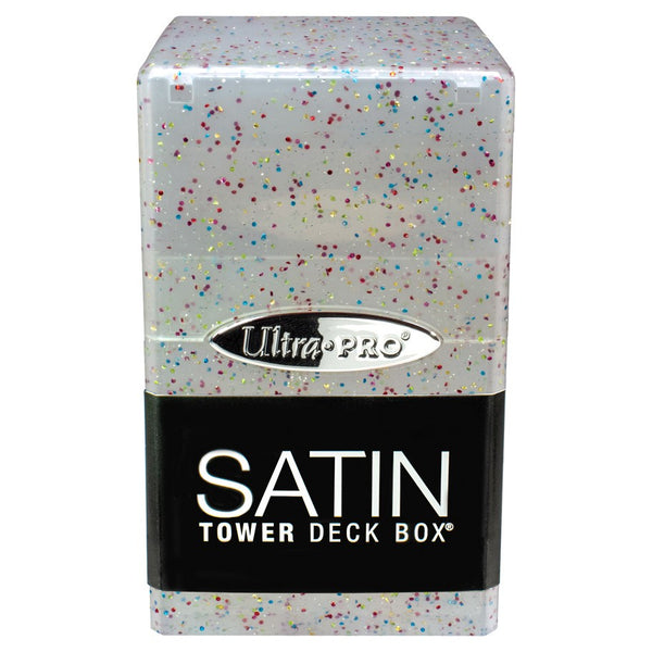 Ultra-PRO: Satin Tower Deck Box - Glitter: Clear