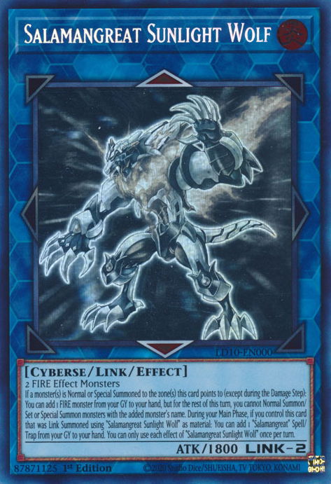 Salamangreat Sunlight Wolf (LD10-EN000) Ghost Rare - Near Mint 1st Edition