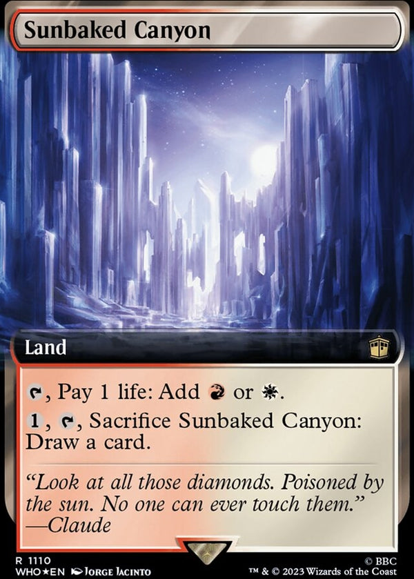 Sunbaked Canyon [#1110 Surge Foil Extended Art Reprint] (WHO-R)