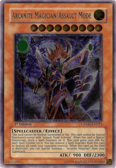 Arcanite Magician/Assault Mode (CRMS-EN021) Ultimate Rare - Near Mint 1st Edition
