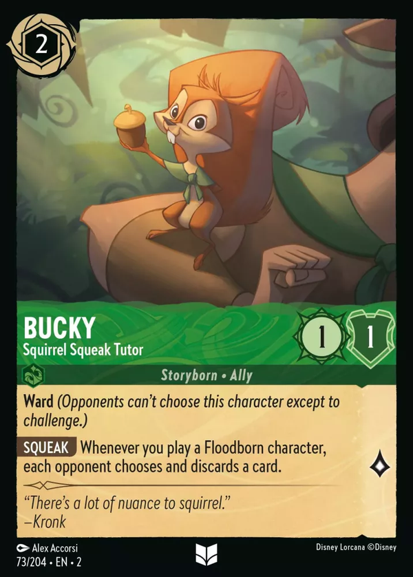 Bucky - Squirrel Squeak Tutor (Rise of the Floodborn 73/204) Uncommon - Near Mint