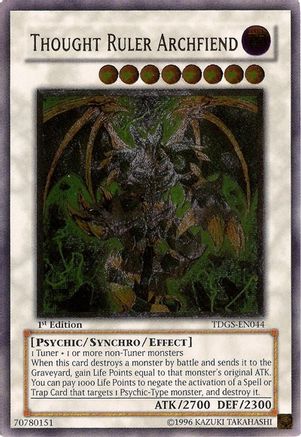 Thought Ruler Archfield (TDGS-EN044) Ultimate Rare
