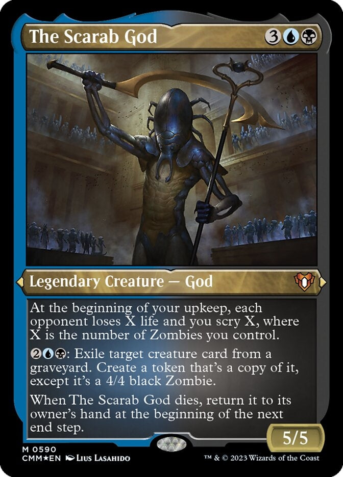 The Scarab God [#0590 Etched Foil] (CMM-M)