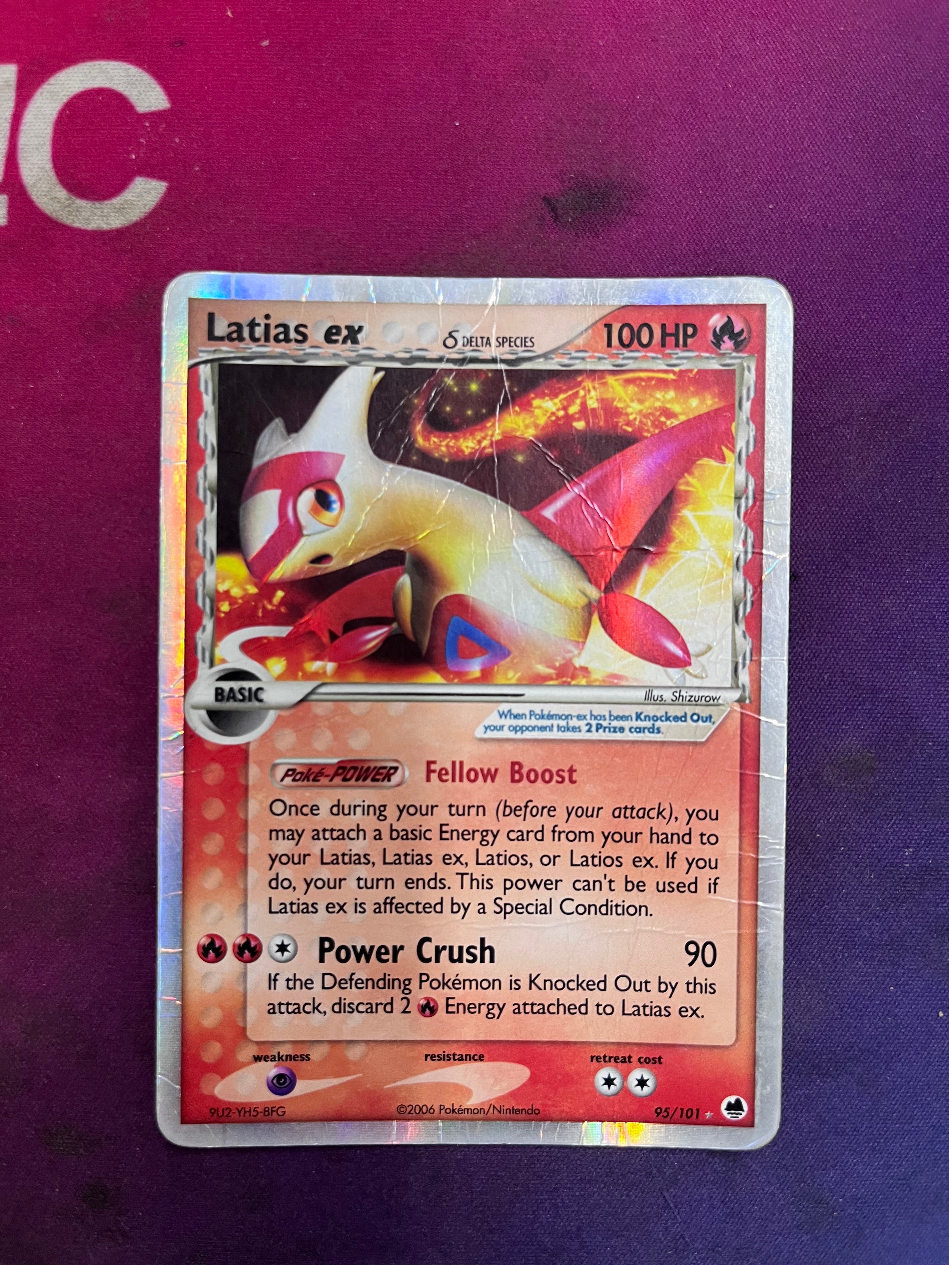 Latias ex (Delta Species) - 95/101 (DF) Ultra Rare - Damaged