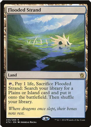 Flooded Strand (KTK-R-FOIL) Moderate Play