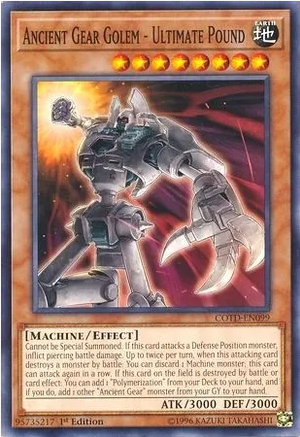 Ancient Gear Golem - Ultimate Pound (COTD-EN099) Near Mint 1st Edition - Common