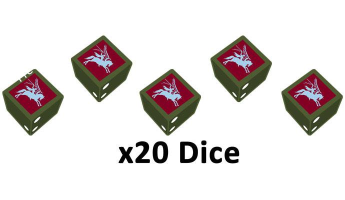 Flames of War: WWII: British (BR906) - 6th Airborne Division Dice (Late)