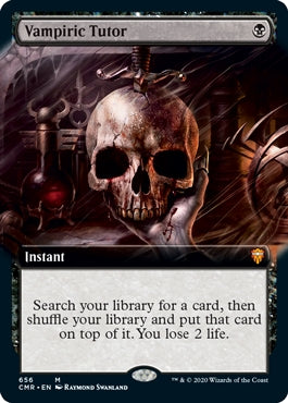 Vampiric Tutor [#656 Extended Art] (CMR-M)