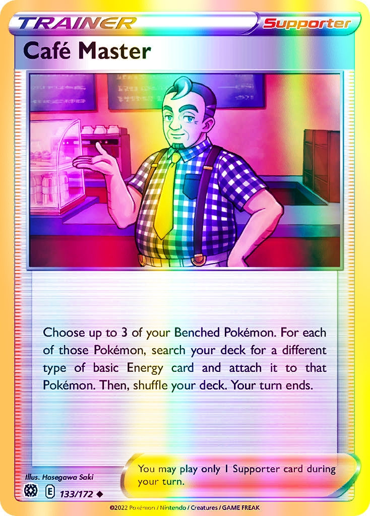 Cafe Master - 133/172 (SWSH09) Uncommon - Near Mint Reverse Holofoil