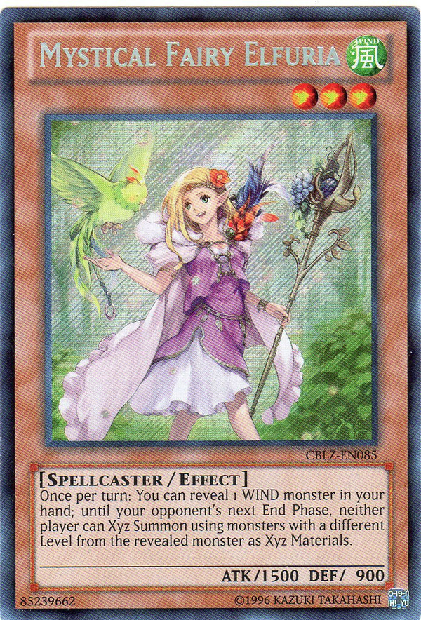 Mystical Fairy Elfuria (CBLZ-EN085) Secret Rare - Near Mint Unlimited