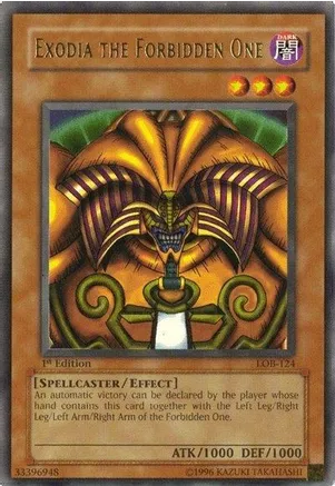 Exodia the Forbidden One (LOB-124) Moderate Play