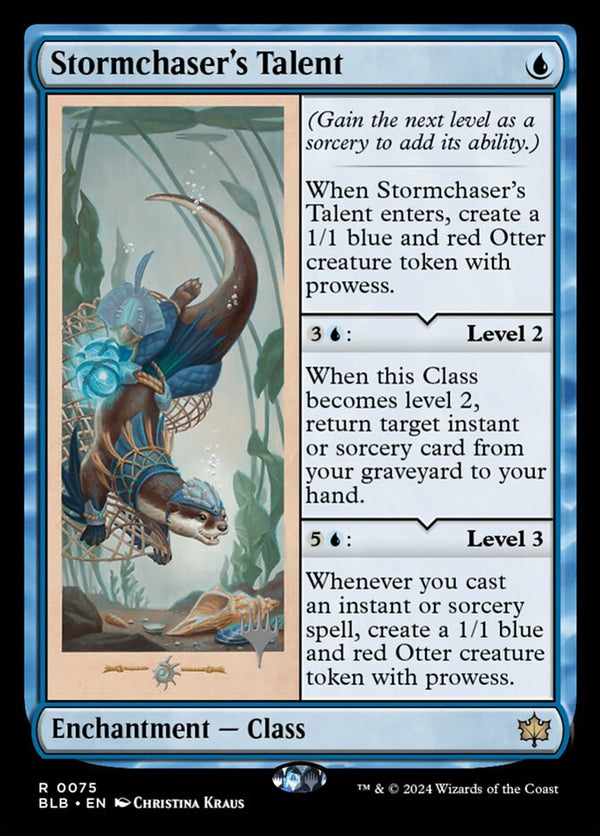 Stormchaser's Talent [#0075] (BLB-R-PP-FOIL)