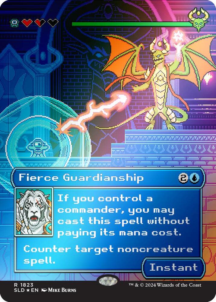 Fierce Guardianship [#1823] (SLD-R-Rainbow Foil) Damaged