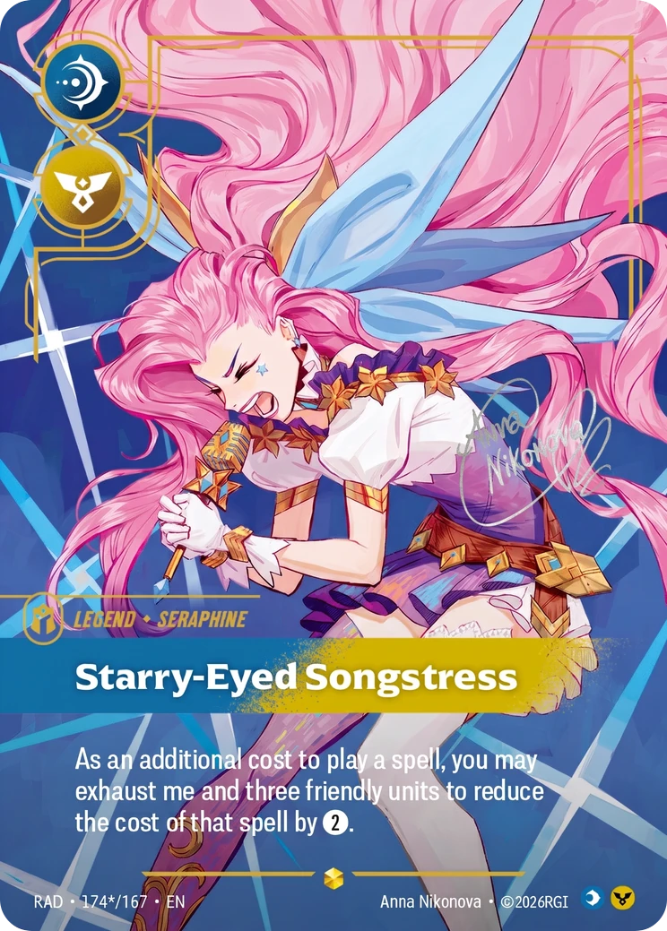 Seraphine, Starry-Eyed Songstress (Signature) - 174*/167 (RAD) Showcase