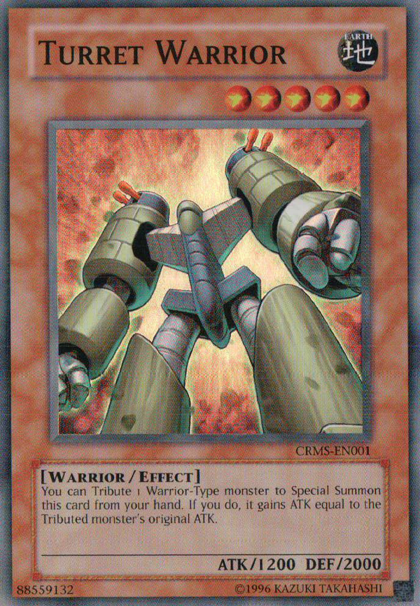 Turret Warrior (CRMS-EN001) Super Rare - Near Mint Unlimited