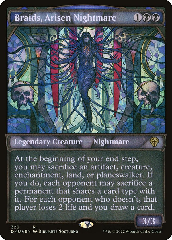 Braids, Arisen Nightmare [#329 Textured FOIL] (DMU-R) Light Play