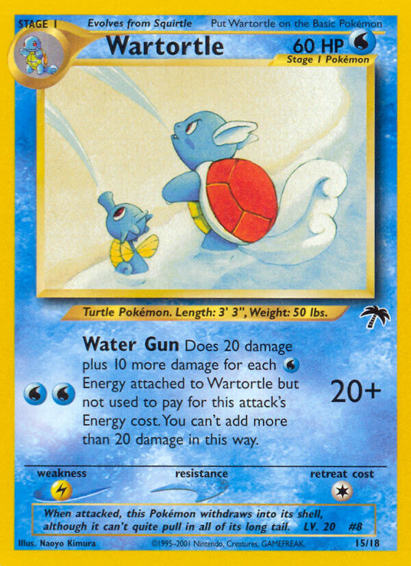 Wartortle - 15/18 (SI) Promo - Near Mint